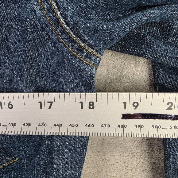 Womens Ann Trinity Blue Denim Jacket Lace Appliqué & Crystal Buttons Cotton S - Picture 7 of 10